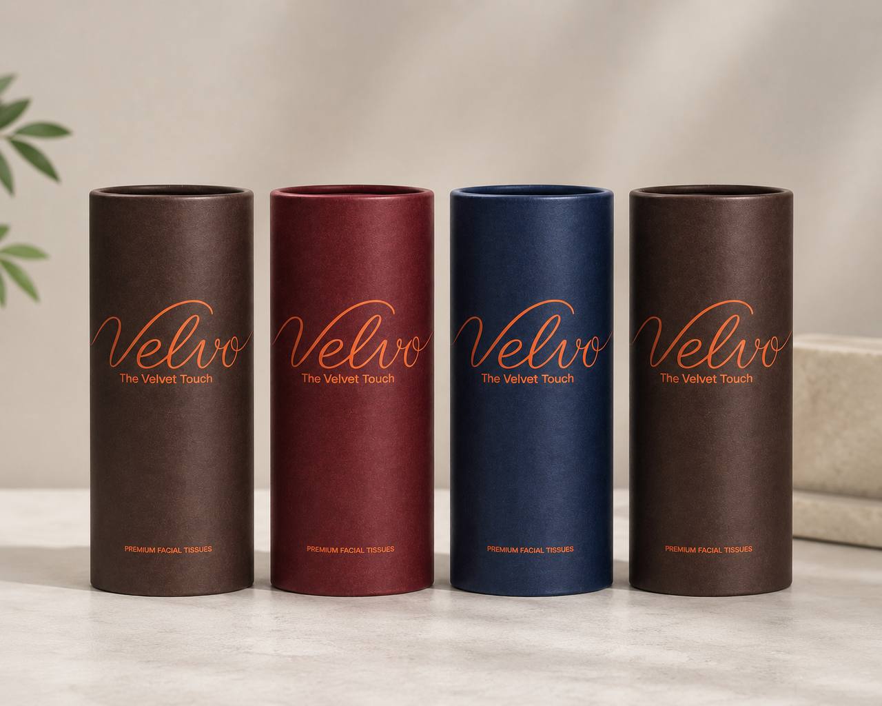 Velvo Premium Facial Tissues- 4 pc Combo