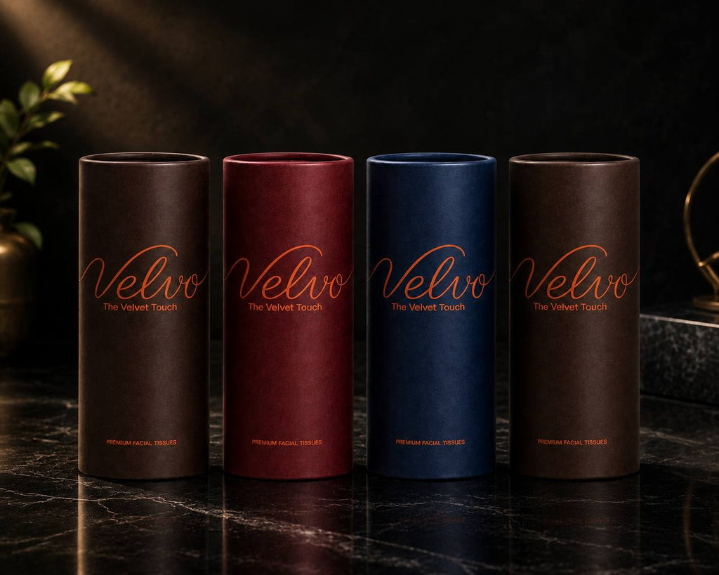 Velvo Premium Facial Tissues- 4 pc Combo