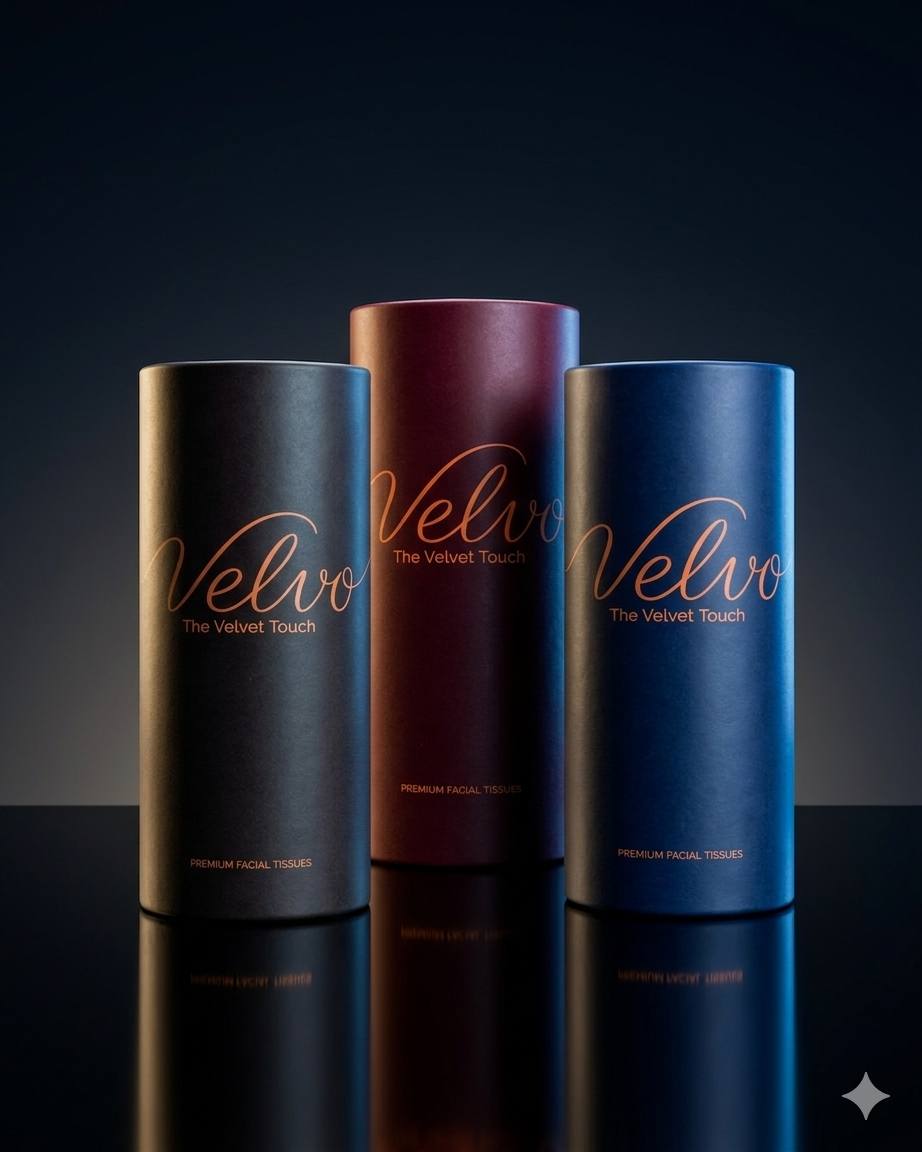 Velvo Premium Facial Tissues- 3 pc Combo